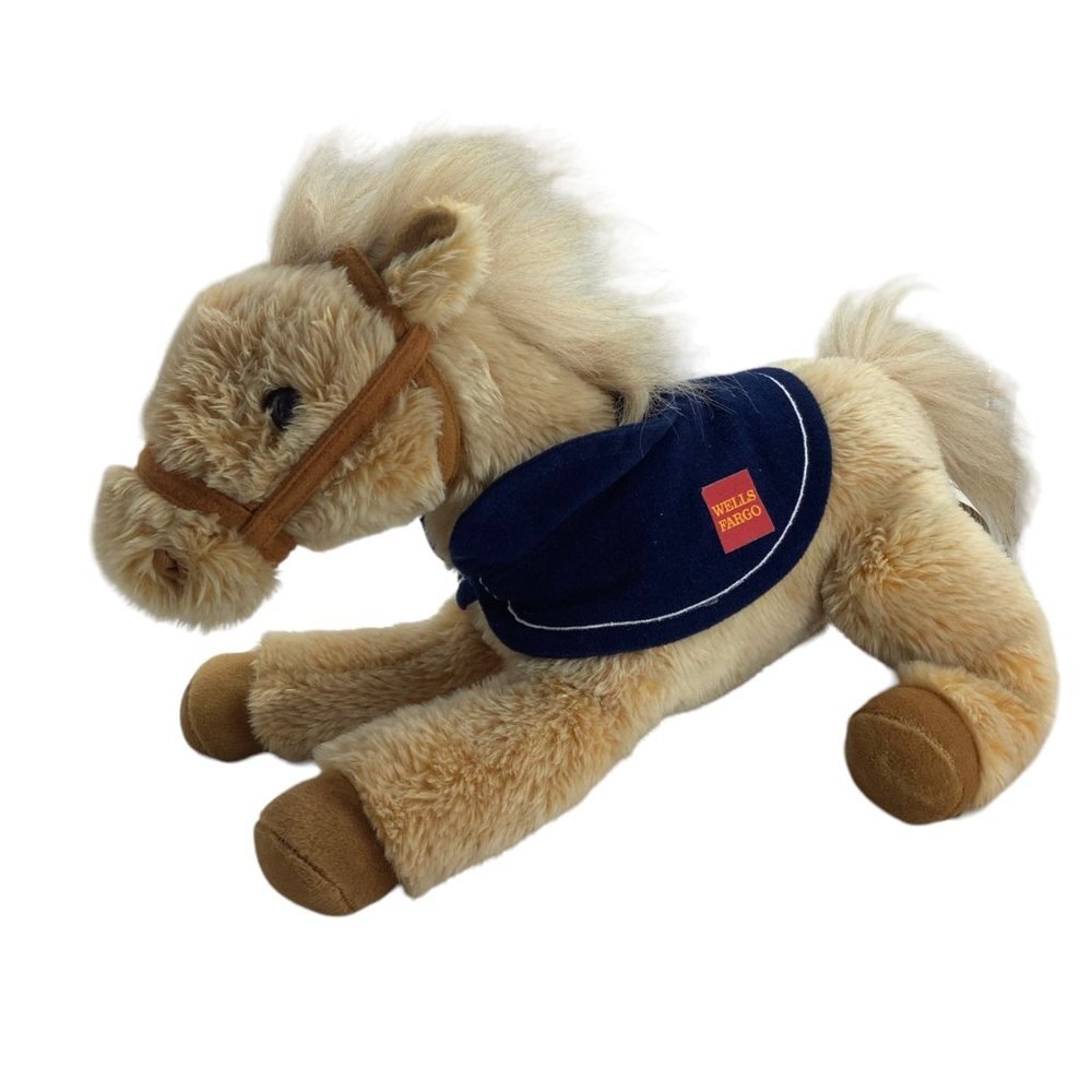 Wells Fargo Legendary Pony Nellie Plush‎ Stuffed Animal Toy 8" x 14"